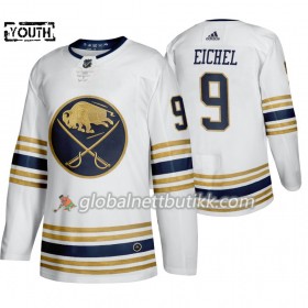 Buffalo Sabres Hockeydrakt Jack Eichel 9 50th Anniversary Adidas 2019-2020 Hvit Authentic - Barn